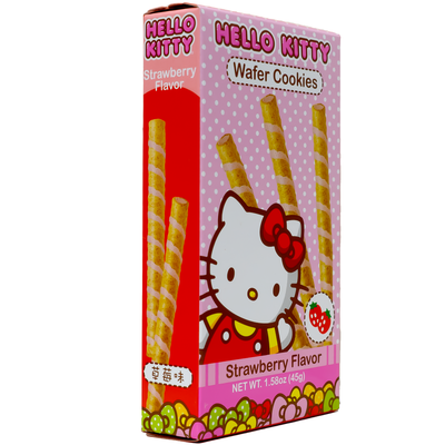Hello Kitty Strawberry Wafer Rolls